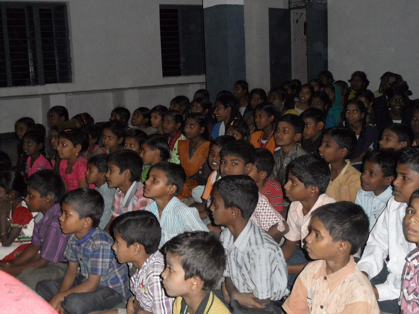 Village school children at a community programme